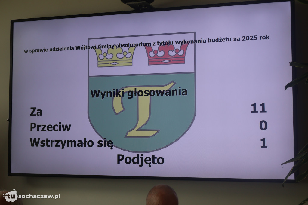 Sesja absolutoryjna w Gminie Teresin 2026