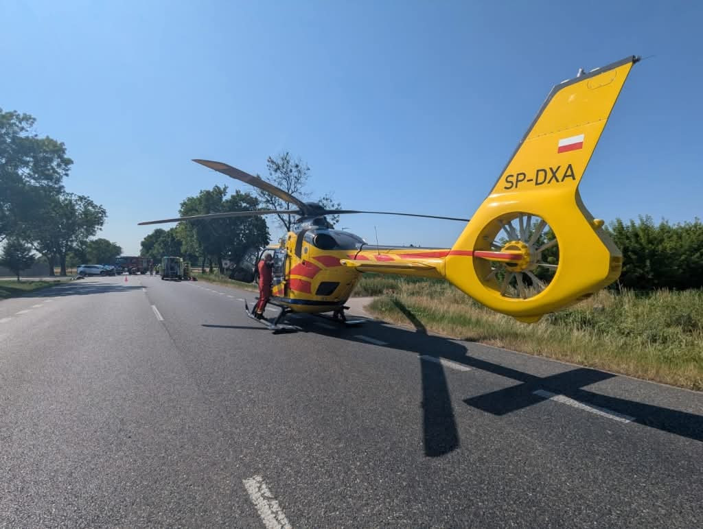 Wypadek w Kożuszkach-Parcel