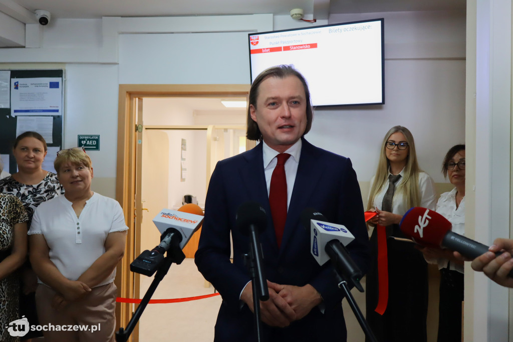 Otwarcie punktu paszportowego w Sochaczewie