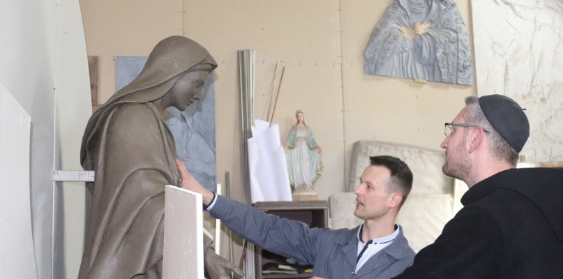 Nowy ołtarz w Niepokalanowie: jest już model Maryi