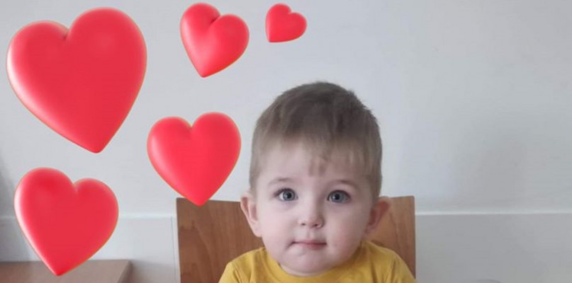 Foto FB Mikołaj Rokicki - Mały chłopiec i jego wielki hiperinsulinizm