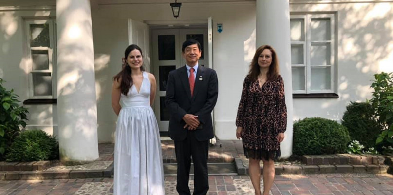 Ambasador Japonii z wizytą w Żelazowej Woli