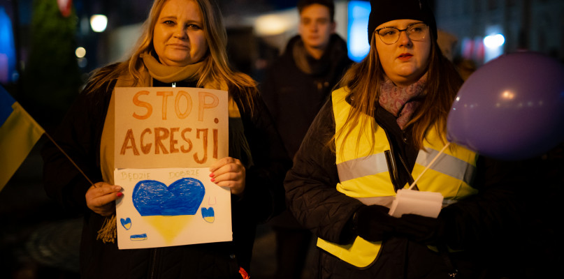 Wiec samorządowców w Sochaczewie: dzisiaj Ukraina, jutro my