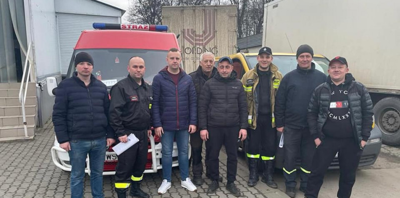 Strażacki konwój z powiatu sochaczewskiego dotarł na Ukrainę