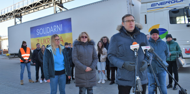 Ciężarówka z darami z powiatu sochaczewskiego wyruszyła na Ukrainę