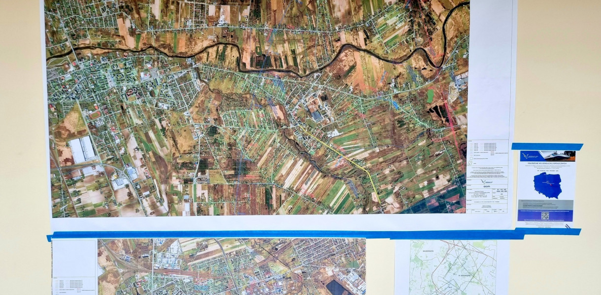 Kolej Dużych Prędkości przez Sochaczew: wielkie mapy dostępne w kramnicach