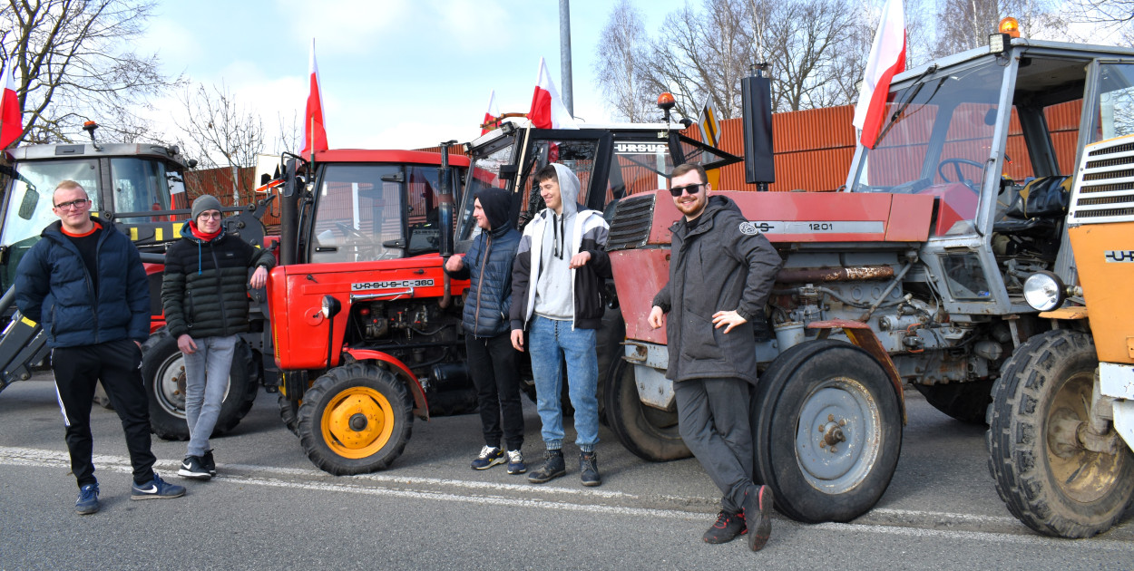 Protest rolników w Sochaczewie, tym razem  w dwóch lokalizacjach
