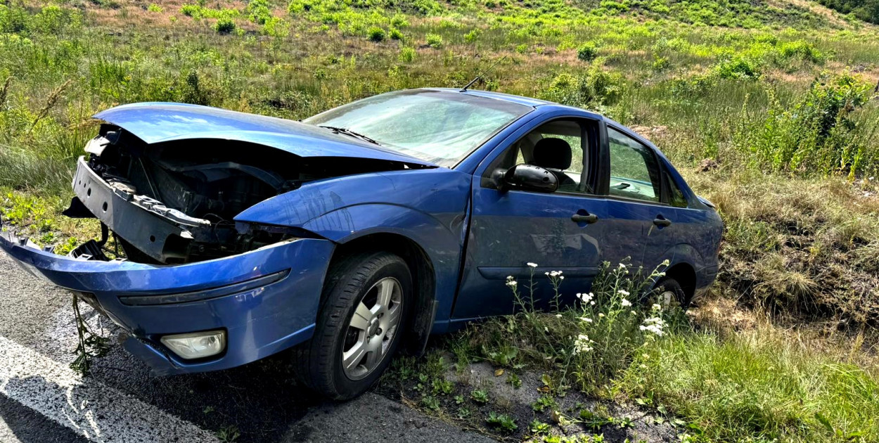 Kolizja na DK 50 w Młodzieszynie 