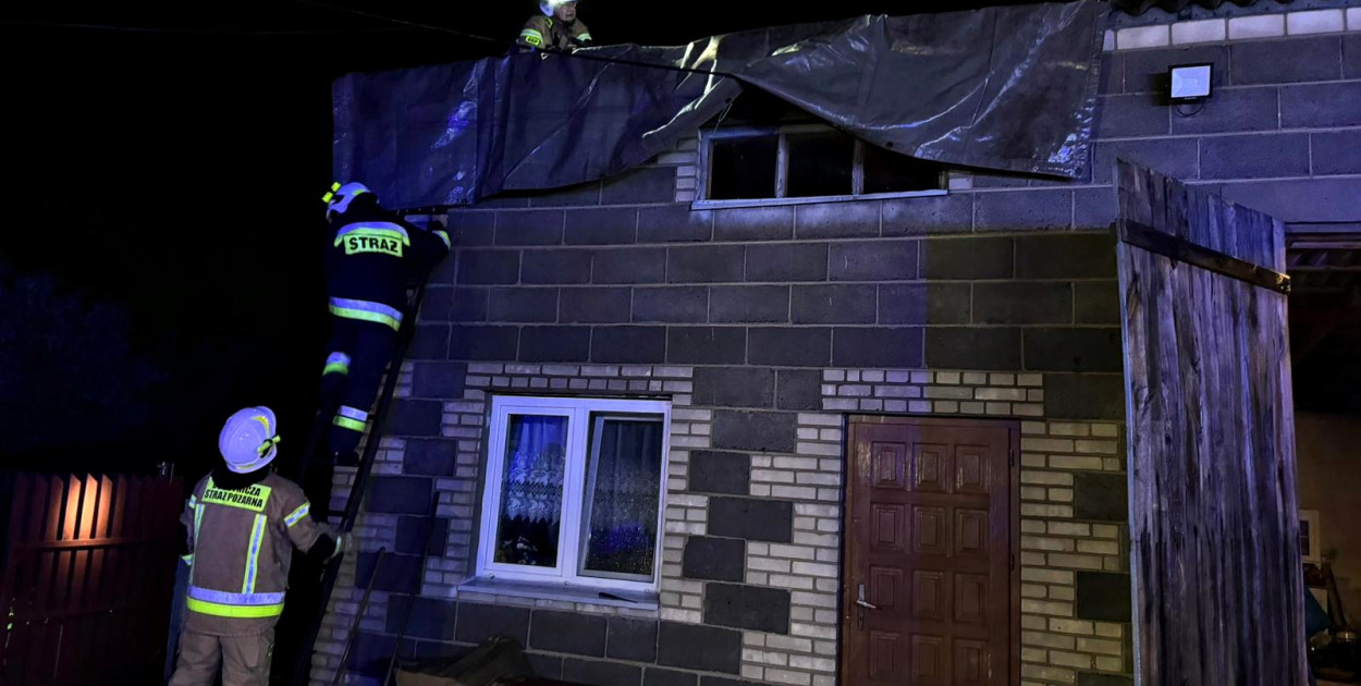 Bilans po nawałnicy w powiecie sochaczewskim, 4 dachy zerwane