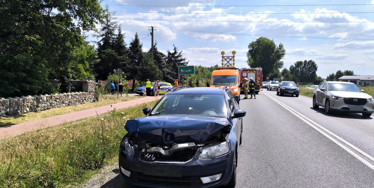 Zderzenie na DK 50 w Janowie, jedna osoba poszkodowana