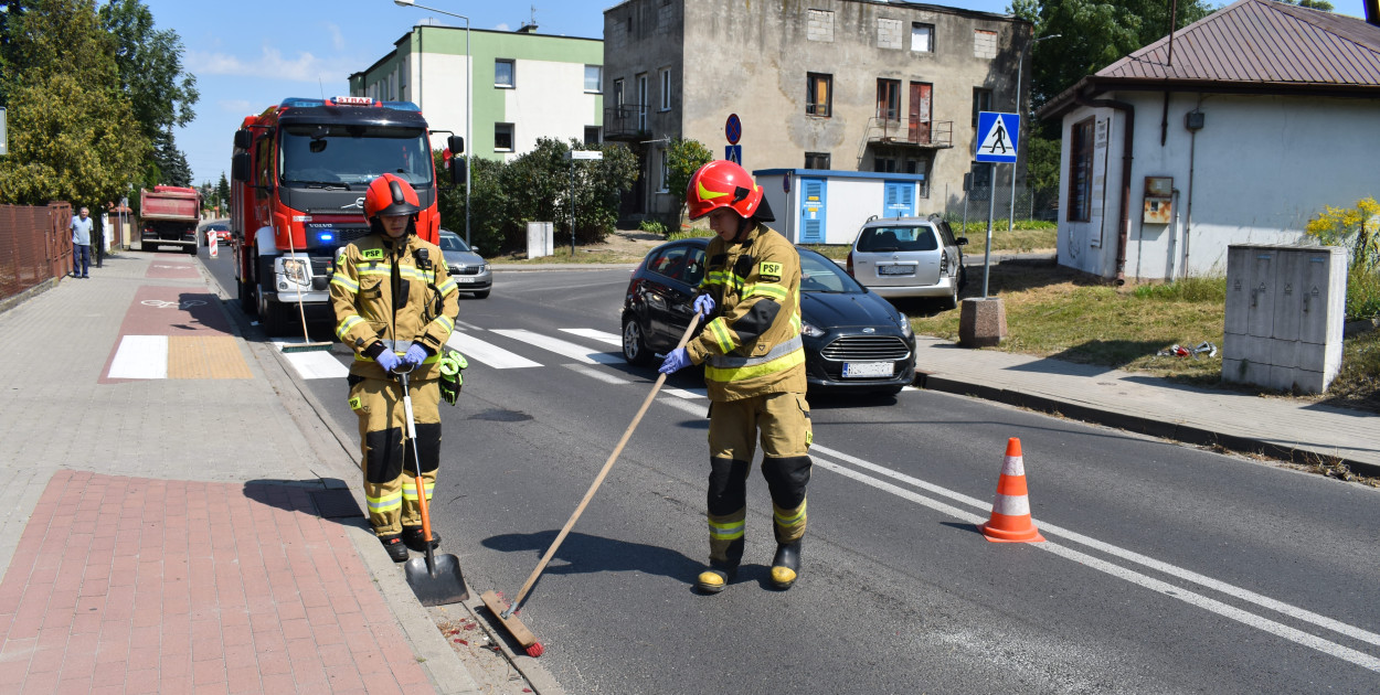 Kolizja na Staszica, są drobne utrudnienia