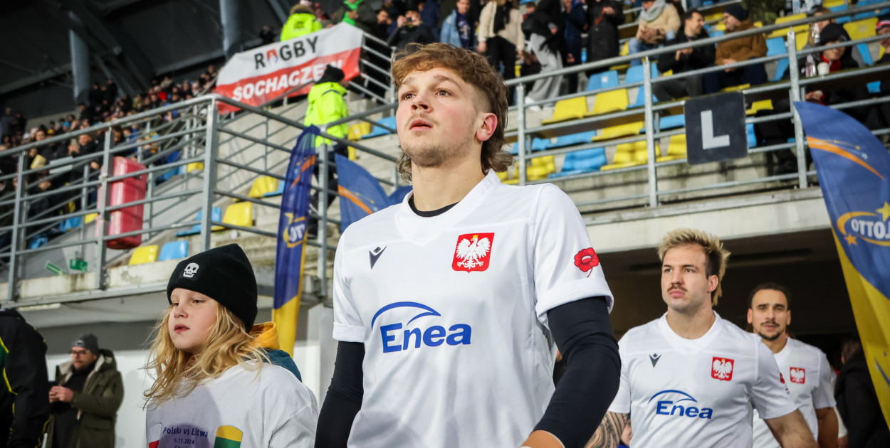 Kadra Polski z rugbistami Orkana wygrywa z Litwą