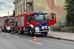 Pożar w kamienicy obok komendy straży-15562