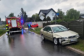 Wypadek w Mistrzewicach i pożar przy DK 50-15579