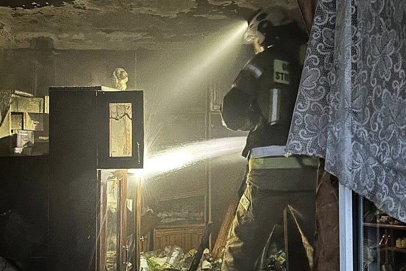 Pożar domu w Teresinie