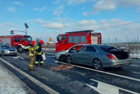 Śmiertelny wypadek na DK 92 w Kozłowie Szlacheckim, droga zablokowana-66393