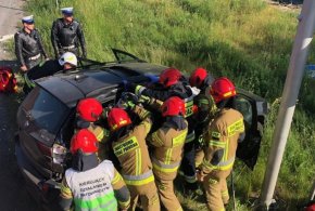 Groźny wypadek w Lubiejewie, DK 50 zablokowana, trwa akcja ratunkowa AKTUALIZACJA-67765