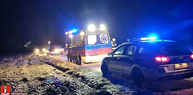 Policja o potrąceniu pieszego w gminie Młodzieszyn-70779