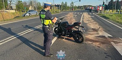 KPP Sochaczew o wypadku z udziałem motocyklistki w Kamionie -74496