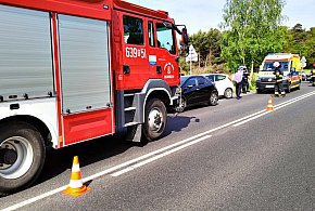 Zderzenie dwóch samochodów w Młodzieszynku-74587