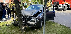 Wypadek w Teresinie, zderzyły się osobówki
