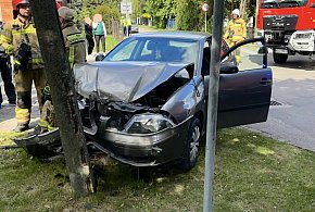 Wypadek w Teresinie, zderzyły się osobówki-83864