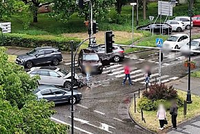Wypadek na skrzyżowaniu Warszawskiej z Piłsudskiego -84057