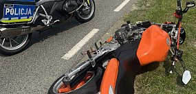 Pościg za motocyklistą przez powiat sochaczewski