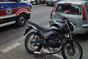 Zderzenie motocykla z samochodem pod komendą-85078