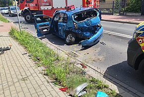 Groźnie w Chodakowie, jeden z kierujących oddalił się z miejsca zdarzenia-85170