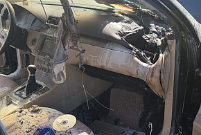 Nasi strażacy w akcji gaszenia samochodu osobowego i kombajnu-86313