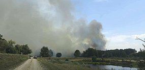 Duży pożar w Pieczyskach Iłowskich, płonęło 10 hektar