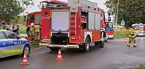 Wypadek w Kożuszkach Parcel, trwa akcja ratunkowa