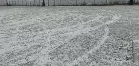 Tragedia w Nowej Suchej. Boisko zniszczone