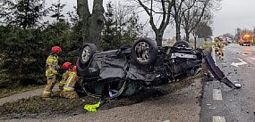 Zderzenie dwóch BMW w Kożuszkach Parcel