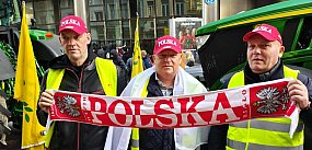 Sochaczewska delegacja na proteście rolników w Brukseli