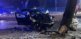 Wypadek na Chopina, poszkodowane dwie osoby