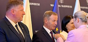 Burmistrz Błonia wyróżniony przez Barbarę Nowacką