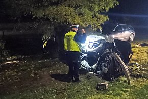 Wypadek w Kościelnej Górze, kierowca w stanie ciężkim-16298