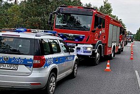 Zderzenie samochodów na DK 50 w Młodzieszynie-86886