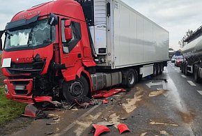 Zderzenie ciężarówek na DK 50-88278