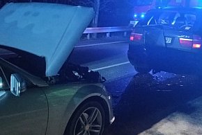 DK 50: niby stłuczka, a jedna osoba w szpitalu-88862