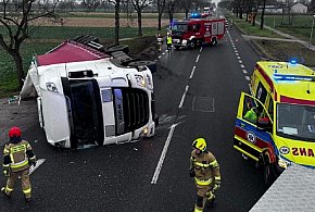 Przewrócona ciężarówka na DK 92, są utrudnienia-89499