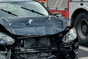 Zderzenie osobówek na DK 92 w Kożuszkach - Parcel