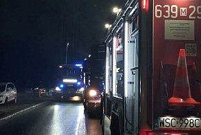 Pożar domu przy ul. Wyszogrodzkiej