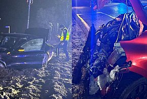 Zdarzenie drogowe w Młodzieszynie, strażacy: wyglądało groźnie