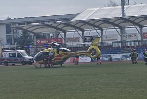 Warszawska: śmigłowiec LPR-u lądował na stadionie