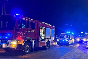 Wypadek w Młodzieszynie: rowerzysta zderzył się z kierowcą skutera