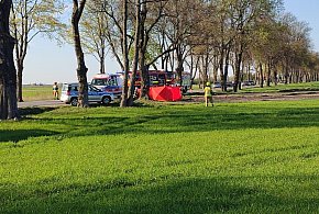 Śmiertelny wypadek na DW 705. Nie żyje rowerzysta