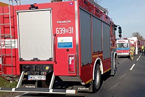 Wypadek w Józinie, są utrudnienia